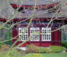 Pavillion im Japanische Garten Leverkusen