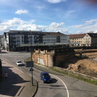 2018 Blick von der Bahnhofsbrücke Richtung Innenstadt